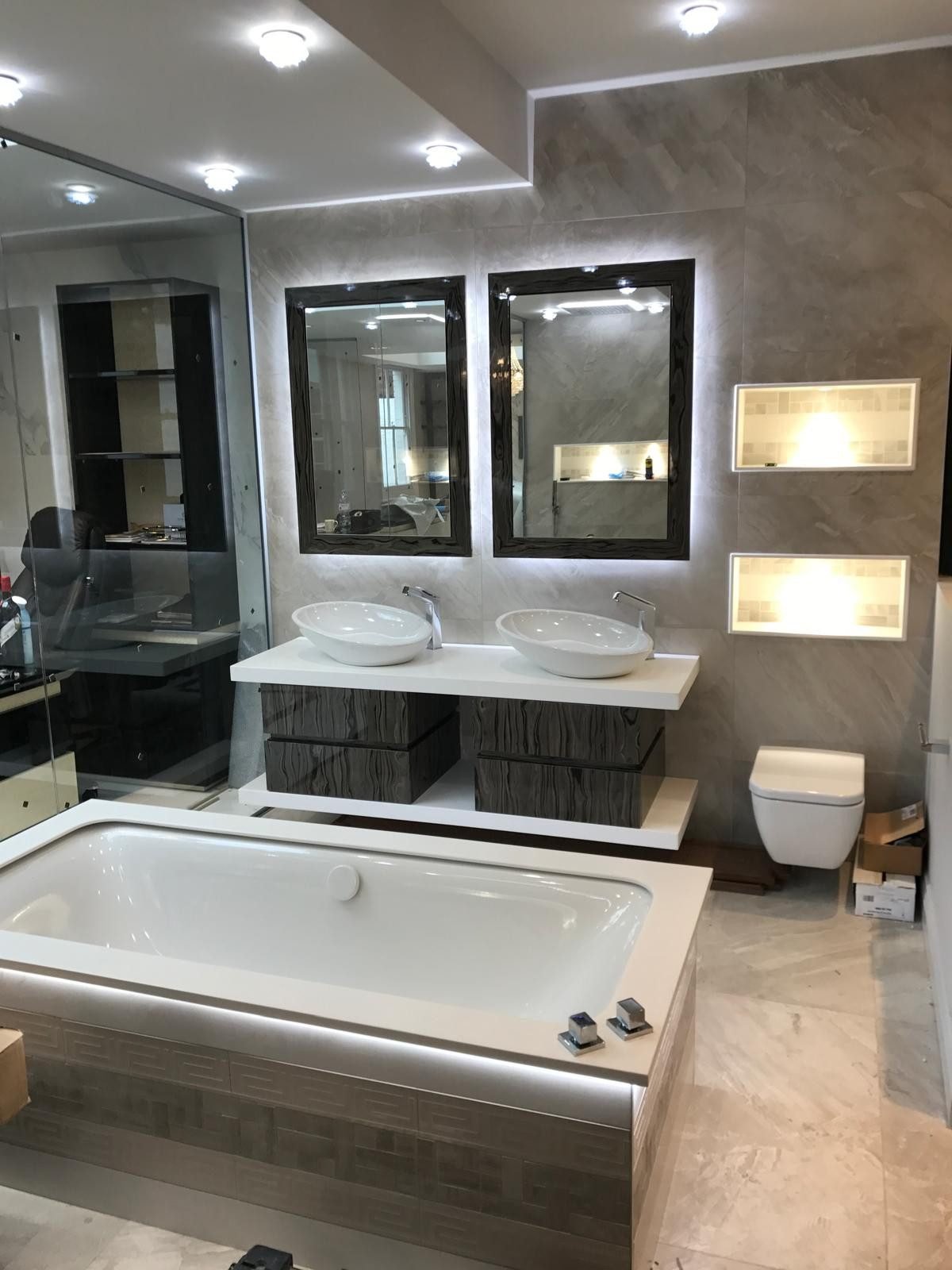 Marble spa bathroom