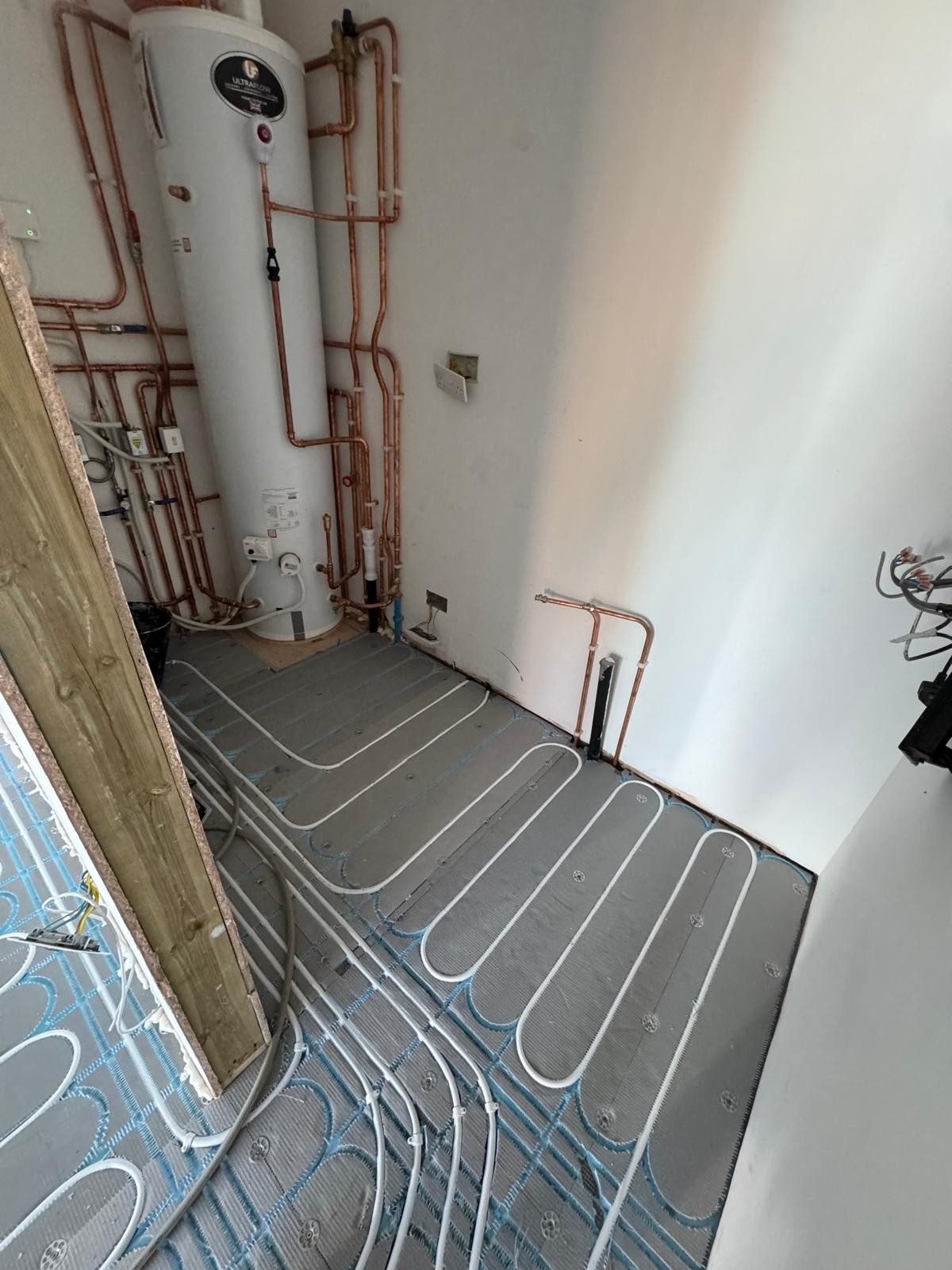 Cylinder and boiler install